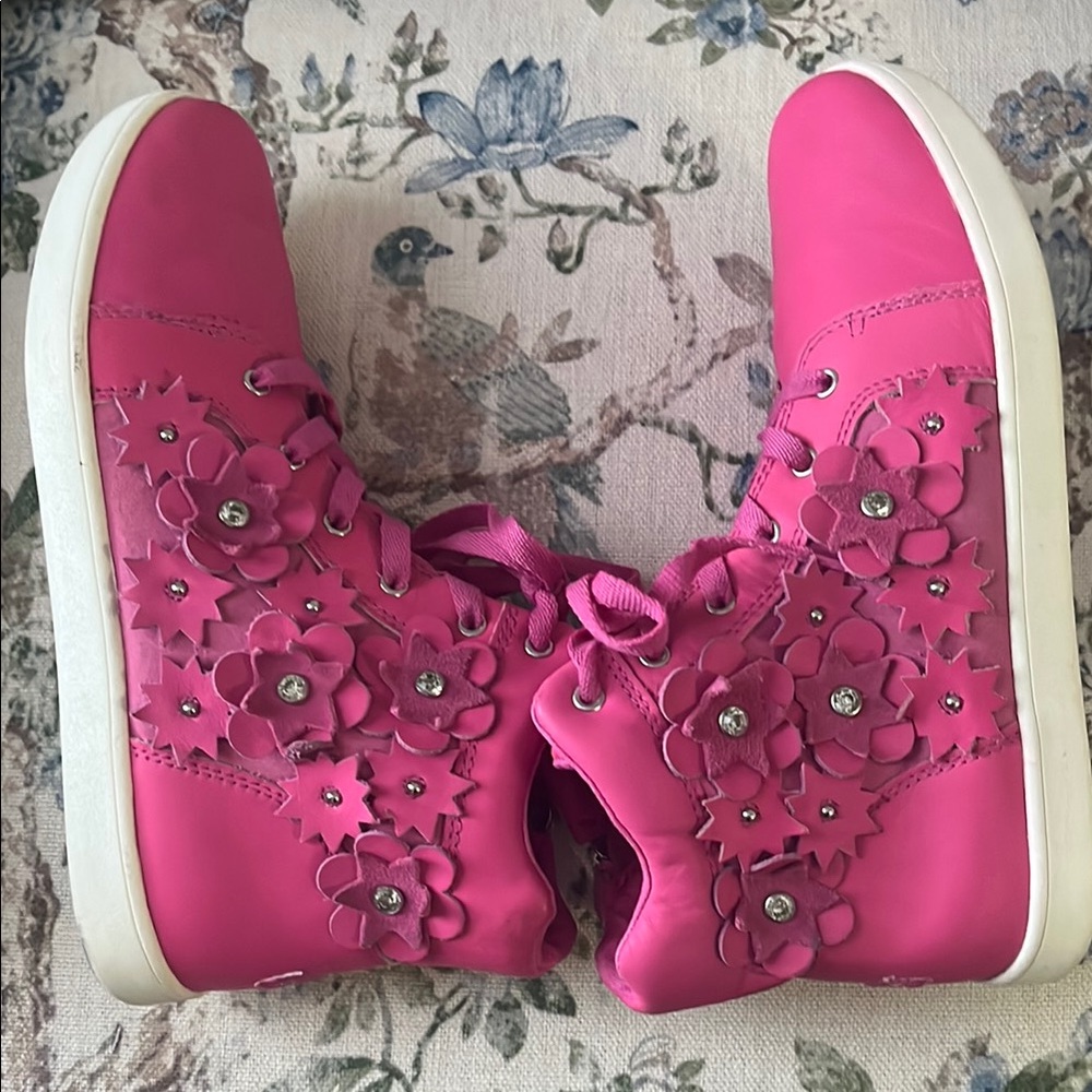 UGG Kids Fuchsia High-Top Sneakers